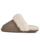 Chaussons mules femme cuir Camel image number 1