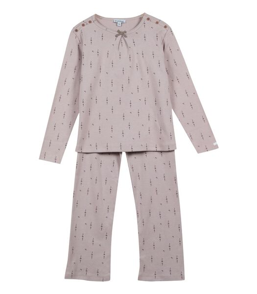 Gebreide pyjama met lange mouwen
