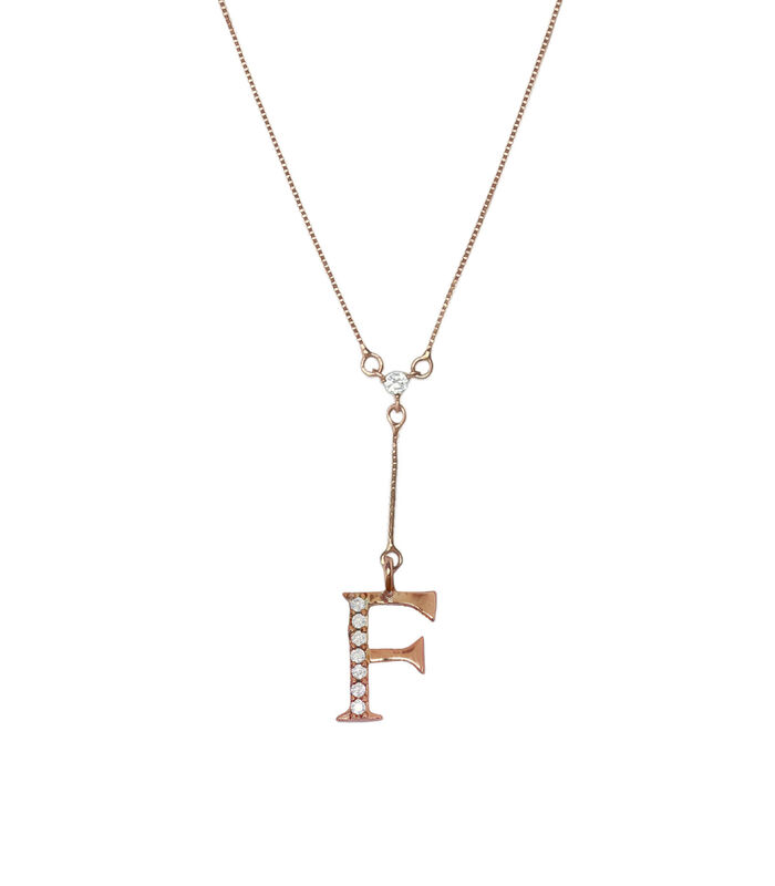 Collier 'Initiale Alphabet Lettre F' image number 1