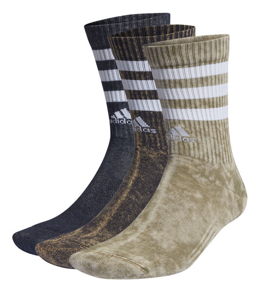 Set van 3 paar halfhoge sokken 3-Stripes Stonewash
