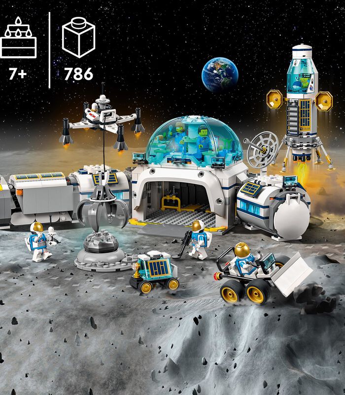 City Onderzoeksstation op de maanin de ruimte set (60350) image number 3