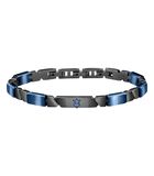Bracelet en Acier, Cèramique, bleu e PVD gris JEWELS image number 0