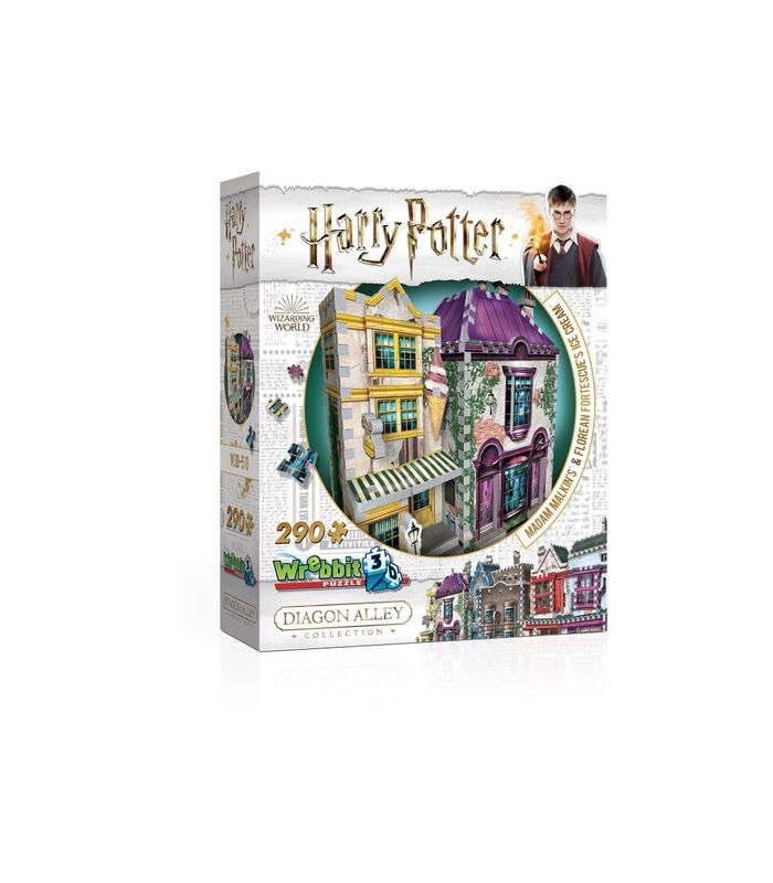 3D Puzzel - Harry Potter Madam Malkin's & Florean Fortescue's Ice Cream - 290 stukjes image number 1