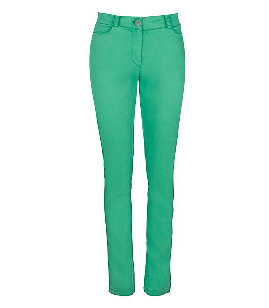 Pantalon long ajusté Tie Dye vert