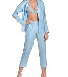 Pyjamatop met lange mouwen Forget-Me-Not hemelsblauw image number 2