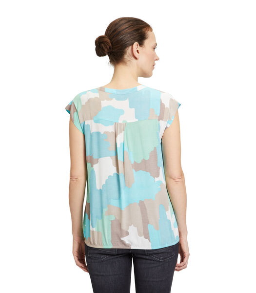 Top in blousestijl met print