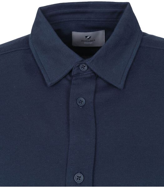 Prestige Earl Short Sleeve Overhemd Donkerblauw