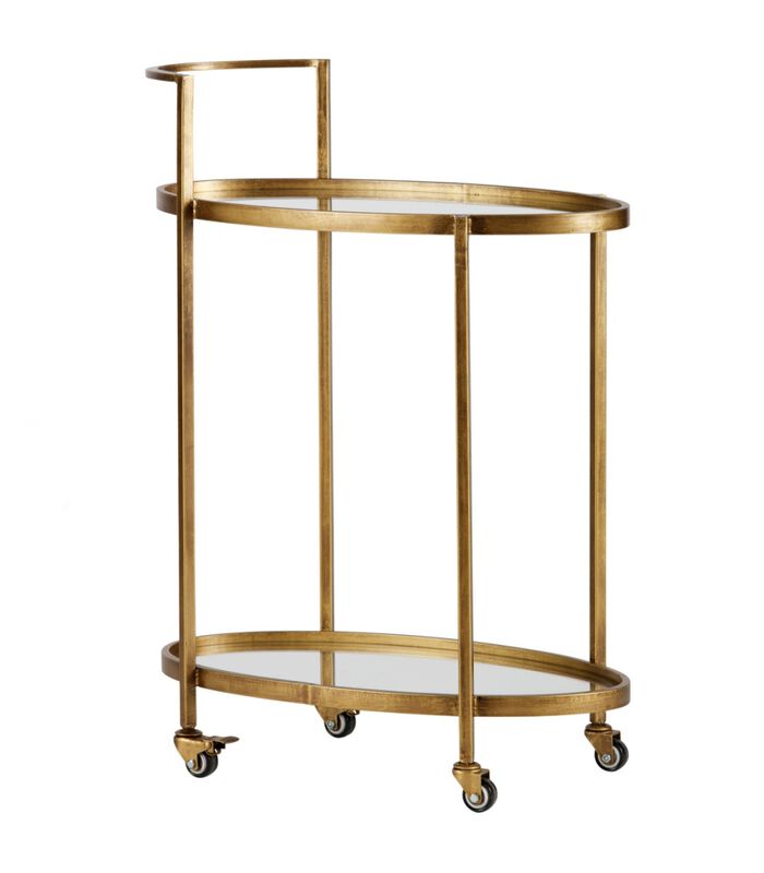 Push Trolley - Metaal -  Antique Brass - 86x67x35 image number 1