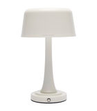 Tafellamp Oplaadbaar met lampenkap, Bureaulamp - Bellagio - Wit image number 2