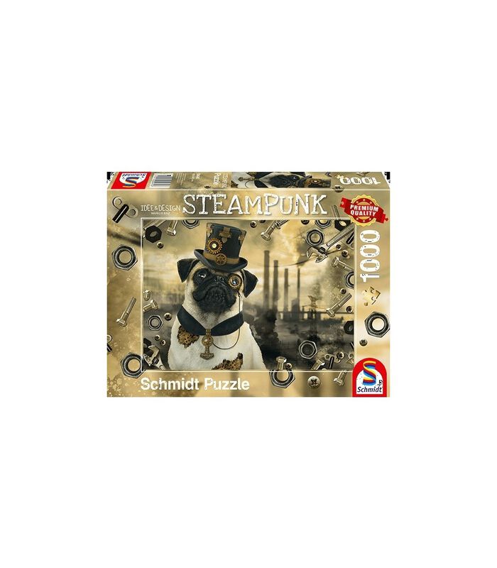 puzzel Steampunk Hond - 1000 stukjes - 12+ image number 1