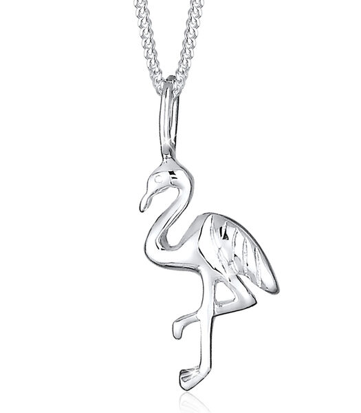 Halsketting Dames Flamingo Tropic In 925 Sterling Zilver