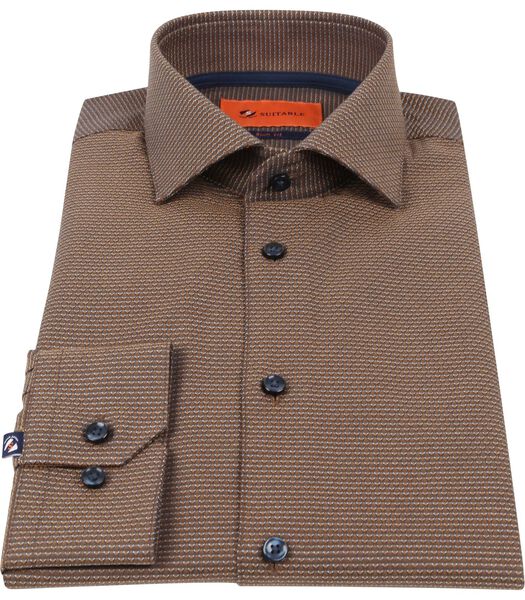 Suitable Shirt Widespread Faux Brown