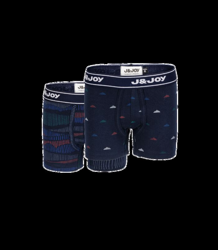 Set van 2 gekleurde bedrukte boxers image number 0