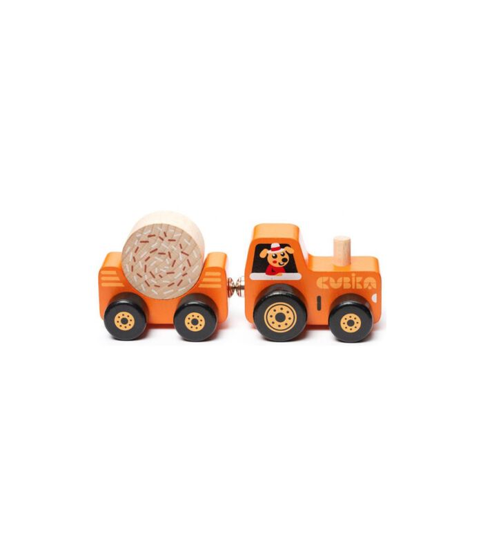 Wooden toy "Tractor" image number 1