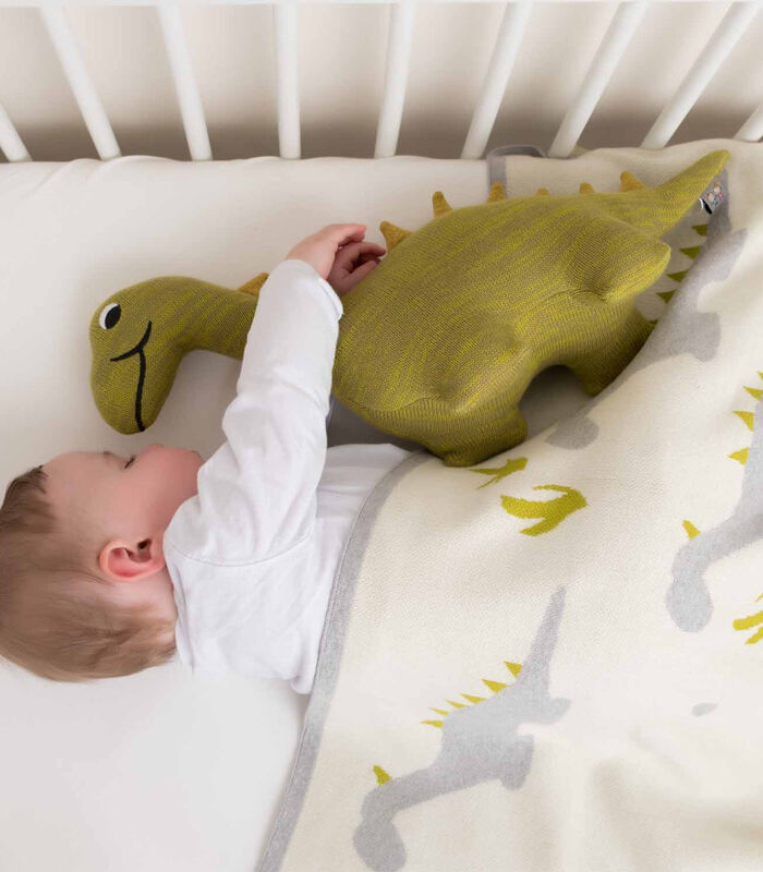 Couverture bébé en coton bio Dino image number 4