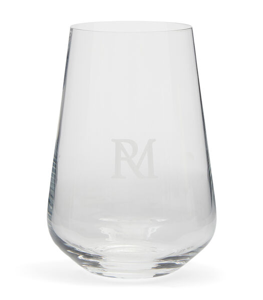 Waterglazen set, Drinkglazen met RM logo - Glas - 380 ml - 2 stuks