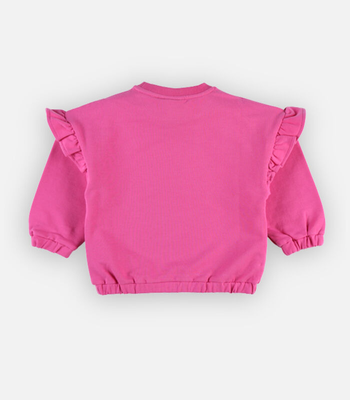 French terry sweater, fuchsia image number 2