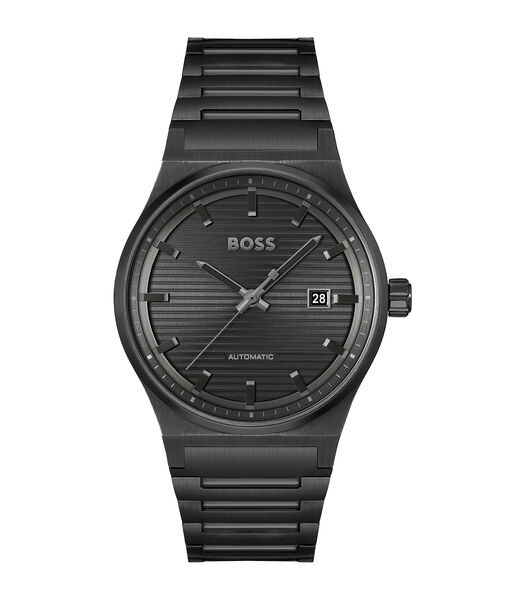 Horloge automatisch zwart op zwart staal 1514120