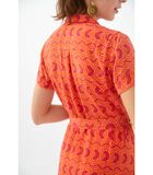 Zorgeloze jurk met PISCO-print image number 2