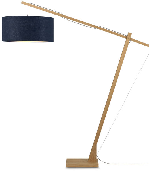 Vloerlamp Montblanc - Bamboe/Blauw - 175x60x207cm