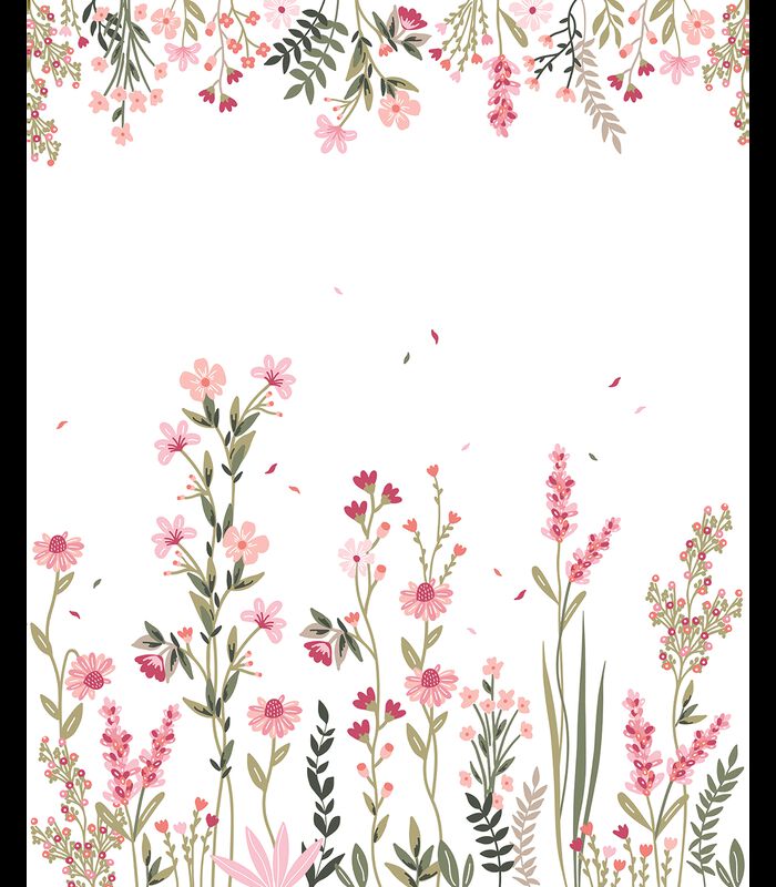 MAGENTA - Papier peint panoramique - Champs de fleurs (gauche) image number 0