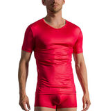 V-hals T-shirt met korte mouwen RED 1763 image number 0