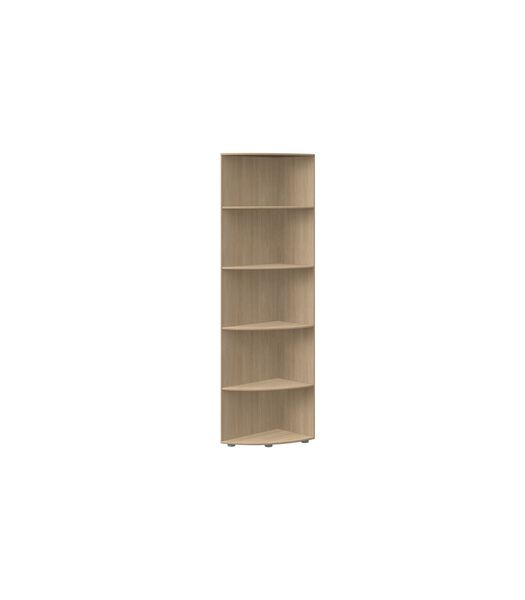 Hoekboekenkast, 4 planken