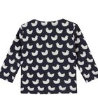 Sweater met knoopsluiting in Oeko-Tex jacquard breisel image number 1