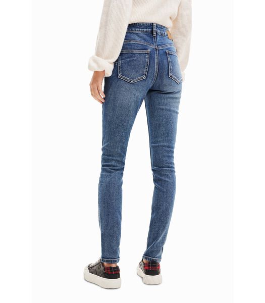 Gebloemde skinny jeans voor dames Push-up