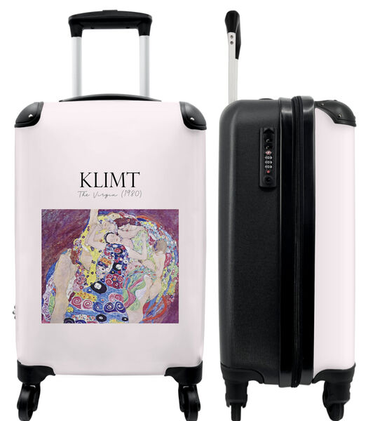 Ruimbagage koffer met 4 wielen en TSA slot (Kunst - Klimt - Roze - Kleuren - Oude meester)