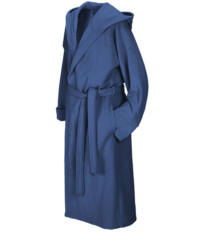 Peignoir Reese, Bleu marine - XXL - Unisexe - Coton/Polyester image number 4