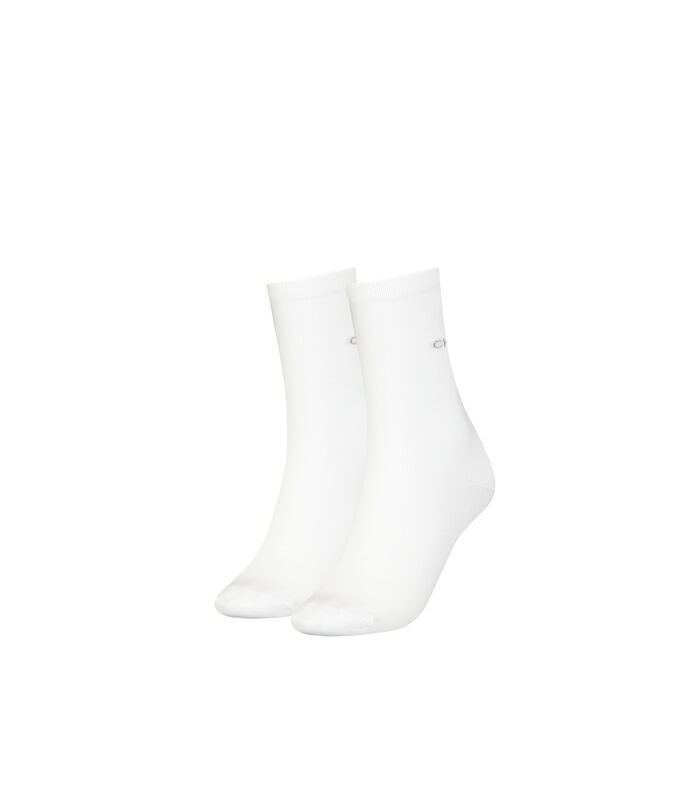 Lot de 2 paires de chaussettes classiques -Femme - Blanc image number 0