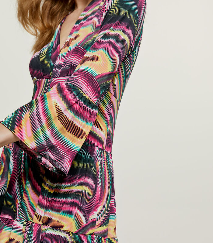Robe à volants en jersey Mulberry Print. image number 4