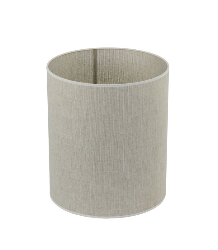 Abat-jour cylindre Breska - Blanc Perle - Ø35x40cm image number 2
