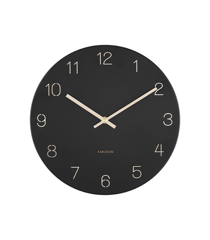 Horloge murale Charm - Noir - Ø30cm image number 0