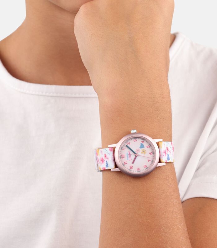 Quartz horloge voor meisjes | textiel image number 1