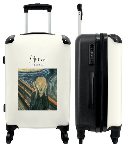 Handbagage Koffer met 4 wielen en TSA slot (Kunst - Munch - Man - Landschap)