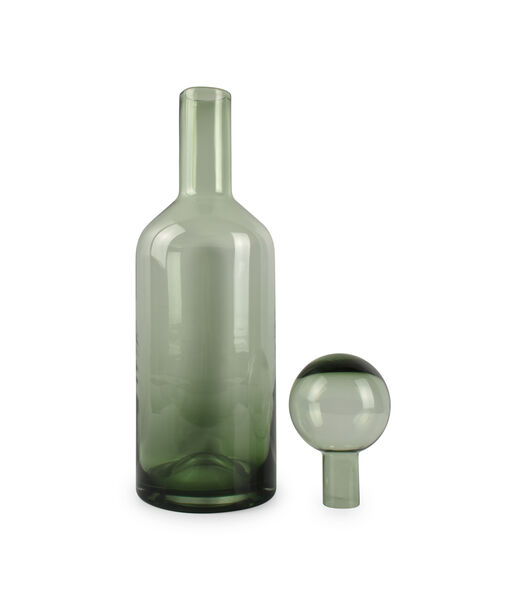 Vase avec bouchon 15,5xH55cm vert Fera