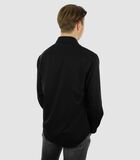 Strijkvrij Overhemd - Zwart - Regular Fit - Bamboe  - Heren image number 1