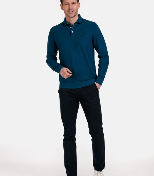 Poloshirt Long Sleeves with chestpocket