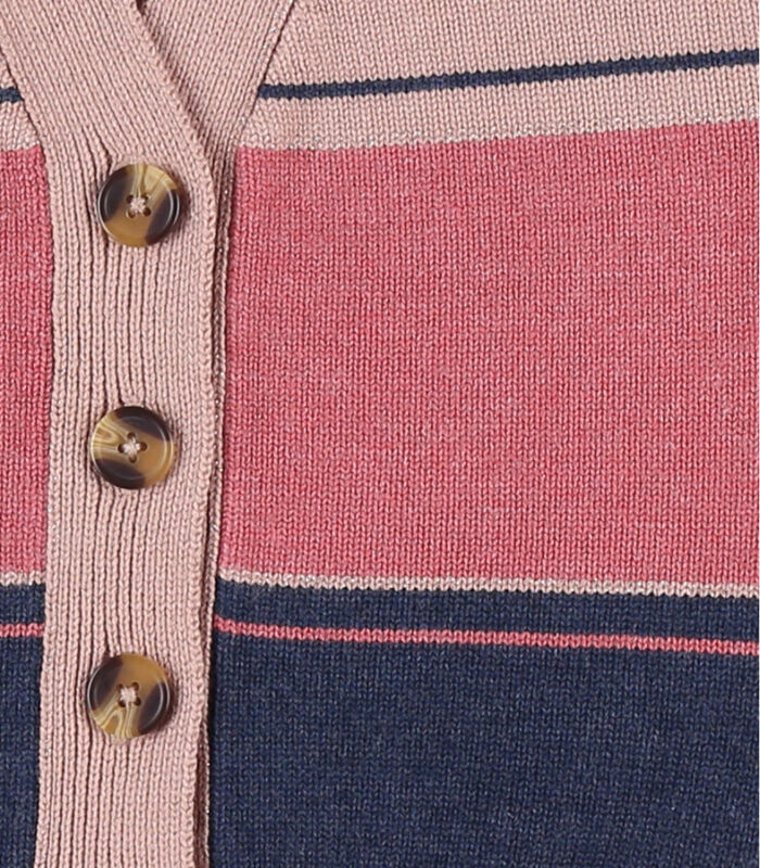 Gebreide cardigan, driekleurig image number 4