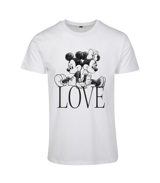 Dames-T-shirt minnie loves mickey