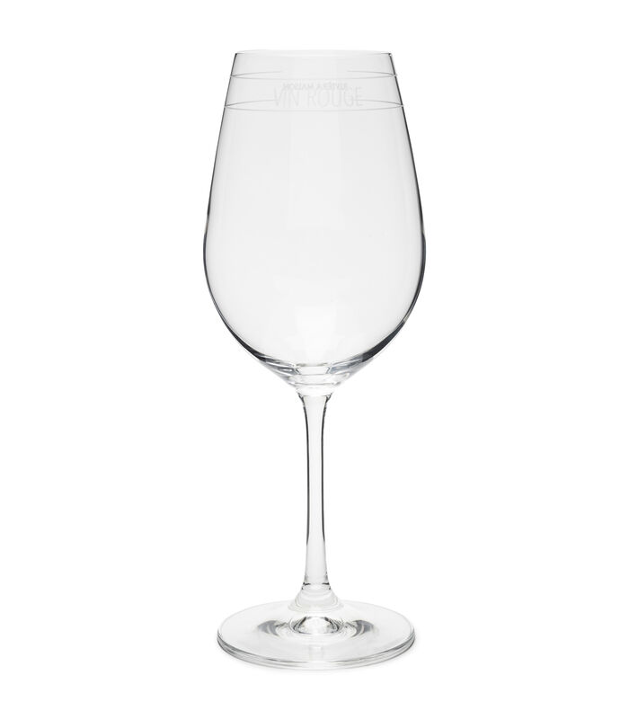 RM Vin Rouge Wijnglas rode wijn Transparant - met tekst image number 0
