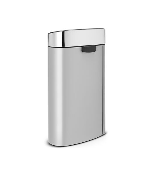 Touch Bin New, 40L, Metallic Grey/ Brilliant Steel