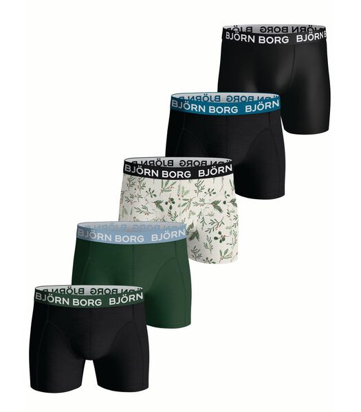 Bjorn Borg Boxer-shorts Boîte Cadeau Lot de 5 Vert