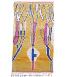 Marokkaans berber tapijt pure wol 145 x 259 cm image number 0