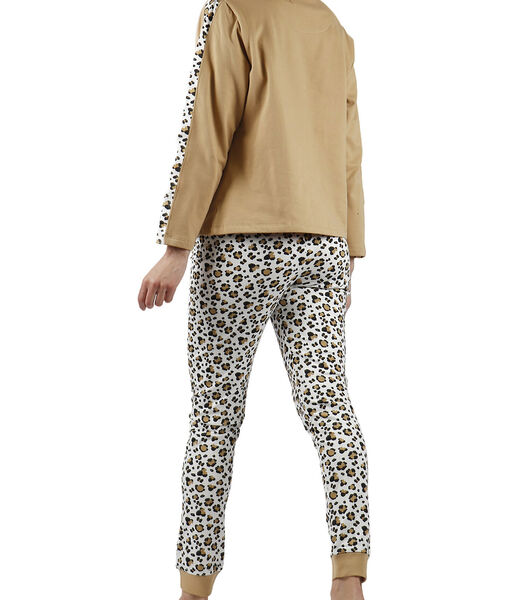 Pyjama outfit broek top lange mouwen Minnie Leopardo