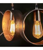 Metal Circle - Lampe suspendue - 5L - nickel antique - hauteur réglable - avec 5 sources lumineuses LED 8450/39A image number 2