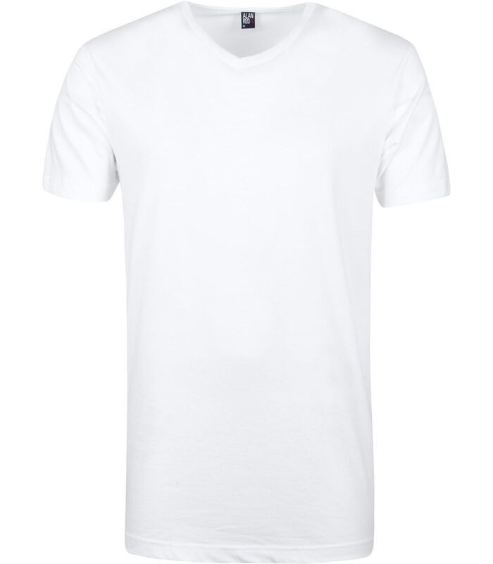 West-Virginia T-shirt V-Hals Wit (2Pack) image number 2