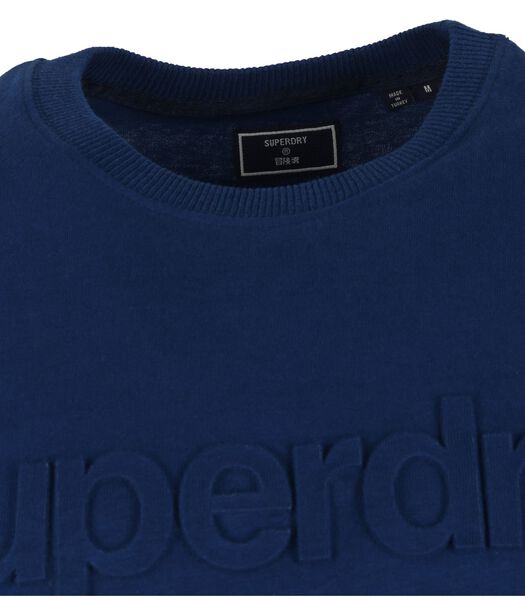 Superdry T-shirt Coton Cobalt